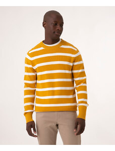 C&A suéter manga longa listrado amarelo