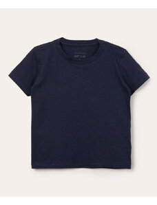 C&A camiseta infantil básica manga curta azul marinho