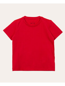 C&A camiseta infantil básica manga curta vermelho