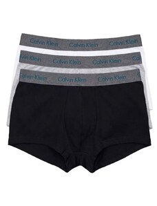 Cuecas Calvin Klein Underwear Plus Trunk Grey Branca/ Mescla/ Preta Pack 3UN
