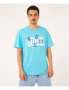 C&A camiseta de algodão stitch azul