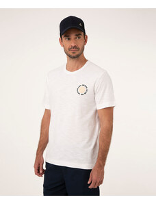 C&A camiseta de algodão mangas curta tennis off white