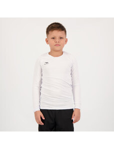 Camisa Térmica Penalty Matis X UV Juvenil Manga Longa Branca