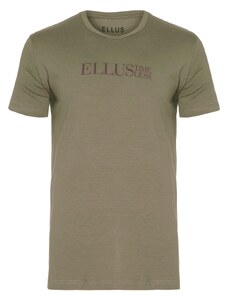 Camiseta Ellus Masculina Slim Timeless Classic Verde Militar