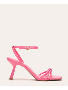 C&A sandália salto alto oneself pink