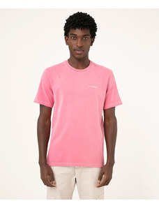 C&A camiseta de algodão manga curta coqueiro rosa