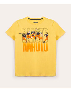 C&A camiseta infantil de algodão naruto amarela