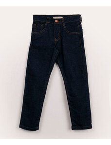 C&A calça infantil jeans reta azul escuro