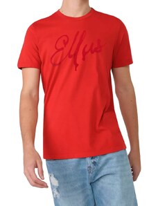 Camiseta Ellus Masculina Classic Manual Script Vermelha