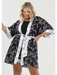 Donna Peck Kimono Plus Size Preto