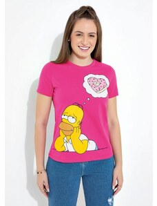 Blusa Rosa com Estampa Localizada The Simpsons