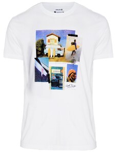 Camiseta Osklen Masculina Regular Stone Road Surf Trip Branca