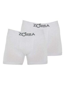 Kit com 2 Cuecas Boxer Zorba 781 Colorido Branco