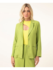 C&A blazer longo alfaiataria com bolsos verde médio