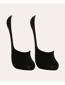 C&A kit de 2 meias sapatilha invisível preto