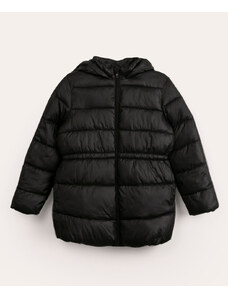 C&A jaqueta juvenil puffer com capuz preta