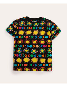 C&A camiseta infantil de algodão oversized viagem interestelar mooui preto