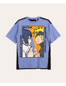 C&A camiseta juvenil manga curta naruto lilás