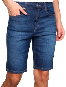 Bermuda Lacoste Jeans Masculina Essentials Stretch Stone Azul