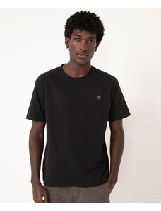 C&A camiseta de algodão manga curta preta