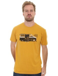 Camiseta Osklen Masculina Regular Vintage Van SK8 Amarelo Escuro