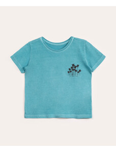 C&A camiseta infantil de algodão california beach azul