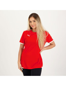 Camisa Puma Teamliga Feminina Vermelha