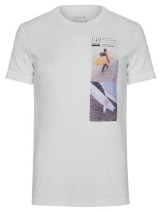 Camiseta Osklen Masculina Slim Rough Surf Trip Off-White