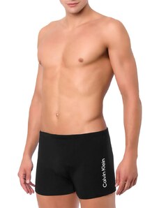 Sunga Calvin Klein Swimwear Boxer Vertical Logo Preta