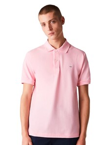 Polo Lacoste Masculina Piquet Slim Fit Stretch Rosa