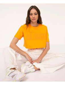 C&A camiseta cropped colorado laranja