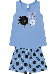 Kyly Pijama Infantil Feminino Azul