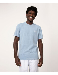 C&A camiseta de algodão manga curta waves azul claro