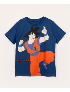 C&A camiseta infantil manga curta dragon ball z azul