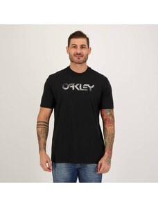 Camiseta Oakley O Bark SS Azul Marinho - FutFanatics