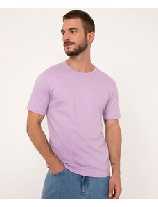 C&A camiseta básica em algodão peruano pima lilás