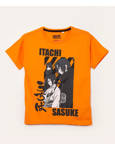 C&A camiseta infantil manga curta naruto laranja