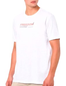 Camiseta Calvin Klein Jeans Masculina Freedom 78/23 Branca