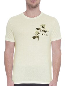 Camiseta Osklen Masculina Regular Rustic Eco Rose Off-White