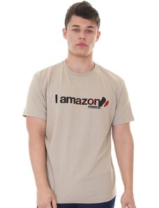 Camiseta Osklen Masculina Regular Amazon Guardians Cáqui