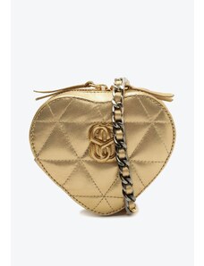 Mini Pochete The Love Bag Couro Dourada | Schutz