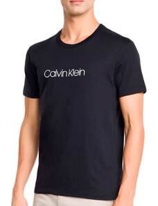 Camisetas Calvin Klein Underwear Masculinas C-Neck Branca Pack 2UN