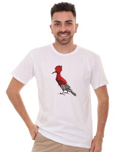Camiseta Calvin Klein Masculina Meia Malha Basica CK Branca