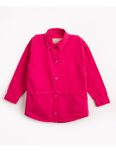C&A camisa shacket infantil de sarja rosa