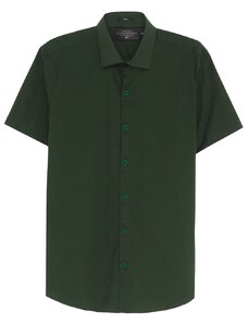Camisa Ellus Masculina Manga Curta Tricoline LY Classic Italian Verde
