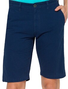 Bermuda Calvin Klein Jeans Masculina Sarja Chino Pockets Label Azul Escuro