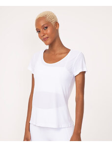 C&A blusa de poliamida manga curta esportiva ace branco