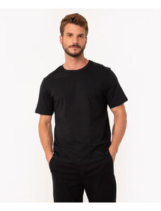 C&A camiseta básica de algodão manga curta - PRETO