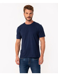 C&A camiseta básica de algodão manga curta - AZUL MARINHO