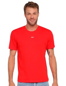 Camiseta Forum Masculina New Box Essentials Logo Vermelha
